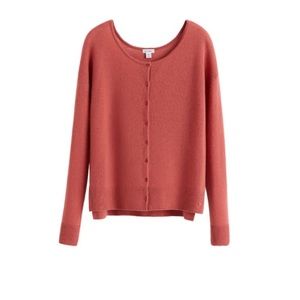 Cuyana Single-Origin Scoop Neck Cashmere Cardigan